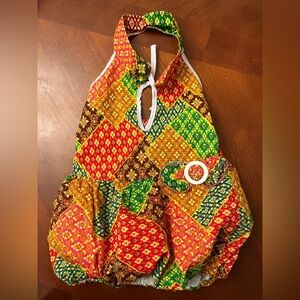 Vintage Toddler Halter Balloon Dress 3T